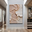 Ivory Minimalist Abstract Wall Art