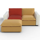 Ainfox L shaped Module Sofa 2 Seat And 1 Ottoman For Living Room,Vila,Apartment