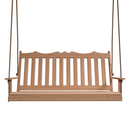 Keystone Amish Co. 6 Foot York Red Cedar Porch Swing, Unfinished