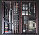 “Chameleon" Camping Accessories BBQ Skewers Set  in a Wooden Case - Table, 34 items
