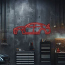 Guilia Metal Neon Car Wall Art - MTN0010