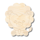 Unfinished Wood Etched Lion Shape | Paint By Line Crafts | up to 30" DIY