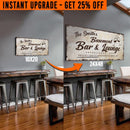 Upgrade Your 'Basement Bar and Lounge' (Style 2) Canvas To 24x48 Inches