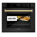 ZLINE 30 "Professional True Convection Single Wall Oven, Air Fry, Self Clean, Black Stainless Steel, Champagne Bronze WASBZ-30-CB