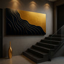 Black And Gold Minimalist Abstract IX