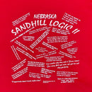 Nebraska Sandhill Logic II Shirt | Red | Multiple Sizes | Sandhills Specialty Gifts and Crafts