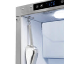 ZLINE 15" Touchstone Clear Cube Ice Maker Drain Pump Panel Ready Door Black Matte Door ICCDPZ-15-MB