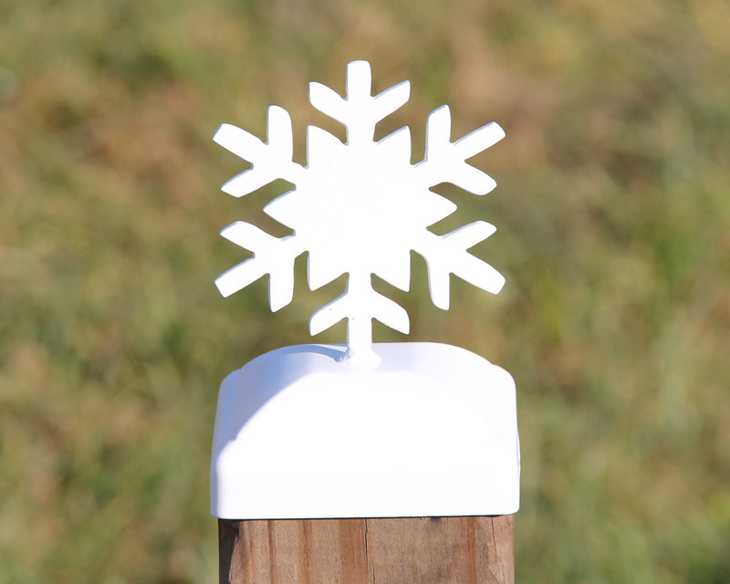 6X6 Snowflake Holiday Post Cap (5.5 x 5.5 Post Size)