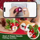 Christmas Needle Felting Kit. Wizardi DIY Wool Craft Kit F07N8-Z-13