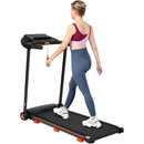Treadmills for Home, 2.5HP Quiet Folding Treadmill with Heart Rate Sensor,  300lbs Weight Capacity, 7.5MPH, Incline Treadmill With USB Charge Station For Android & Bluetooth Speaker, 6 Shock-Absorbing
