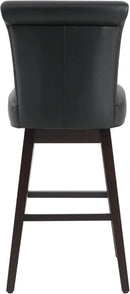 30 Inch Counter Height Swivel Bar Stools Set Of 2 Black