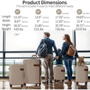 4 Piece Luggage Set Suitcase Set, ABS Hard Shell Lightweight Expandable Travel Luggage with 4 Packing Cubes, TSA Lock, Spinner Wheels for Men Women(16/20/24/28)