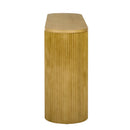 U_STYLE Sophisticated Console Table with Pine Veneer and Vertical Striped,Suitable for Entryway, Hallway, Living Room, Bedroom,Dining room
