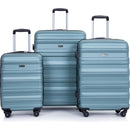 Expandable 3 Piece Luggage Sets PC Lightweight & Durable Suitcase with Two Hooks, Spinner Wheels, TSA Lock, (21/25/29) Dark Green