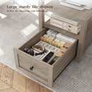 Ash Gray 60.4Inch Computer Desk Multifunctional Storage