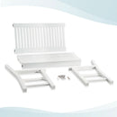 Two Person Weatherproof Poly Lumber Outdoor Bench Seating