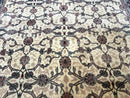 Sino Persian Rug 8x10, Allover Pattern, Beige and Midnight Blue, Wool Oriental Carpet