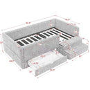 Safe Kids Bed With Guardrails And Storage