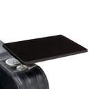 Modern PU Leather Power Recliner with Cooling Cup Holder, Bluetooth Speaker, LED Lights, and Tray Table in Black