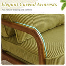 Nightshade Green Armchair With Lumbar Pillow Home Office