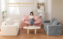 Dark Grey Interconvertible Sleeper Sofa Bed Cushions