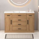 Bathroom Vanity With Abundant Storage 2 Soft Close Doors And 6 Drawers