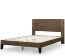 Queen Size Solid Wood Platform Bed Frame With Headboard