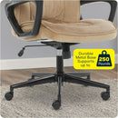 Hannah Executive Ergonomic Office Chair With Lumbar Support Beige Microfiber