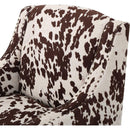 Comfy Accent Chair with Tufted Backrest, Bedroom Single Seat Arm Chair with Wooden Legs, Modern Side Chairs for Living Room