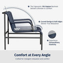 Modern Four Piece Patio Furniture Set with Comfortable Cushions