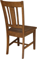 International Concepts San Remo Pecan Parawood Dining Chair