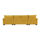[VIDEO]118' Modern Chenille Sectional Sofa with Double Cushions,Storage Pockets,5 Seat Upholstered Indoor Furniture,L-shaped Comfy Cloud Couch with Reversible Chaise for Living Room,Apartment,3 Colors