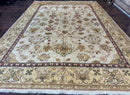 Turkish Oushak Rug 9x12, Oat Color, Wool Carpet