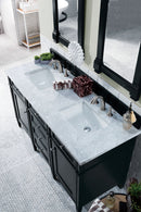James Martin Brittany 60" Double Bathroom Vanity, Black Onyx