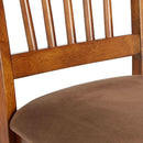 Berringer 18 Inch Rustic Dining Chair Set With Cushions Brown