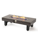 54_inch Iron  Fire Pit Table(Stone)