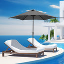 Ainfox 9ft  Patio Umbrella with Push Button Tilt and Crank, UV and Waterproof