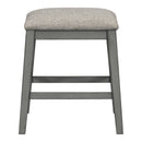 5-piece Counter Height Dining Table Set with Built-in Storage Shelves,Grey(OLD SKU W504S00143)