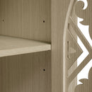 Hollowed-out Cabinet with 4 Doors, American Furniture, Suitable for Bedroom, Living Room, Study