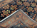 Wonderful Persian Rug 7x10, Navy Blue and Red, Allover Floral Pattern, Bidjar Carpet, Authentic Oriental Rug 7 x 10, Wool Hand Knotted Rug