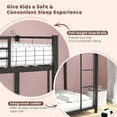Metal Bunk Bed Twin Over Twin With Safety Guard Rails