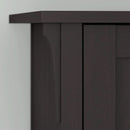 Vintage Black Bookcase With Adjustable Shelves For Home