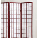 4 Panel Oriental Shoji Screen / Room Divider, Cherry
