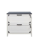 2 Drawer Farmhouse File Cabinet,Filing Cabinet with Lock for Home Office