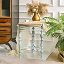 Round Top Carved Table For Living Room