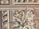 Aubusson Wool Rug 9x11, Wool with Silk Highlights, European Design, Vintage, Handmade, Floral, Fine 210 KPSI