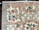 Indo Chinese Aubusson Wool Rug 11x16, Palace Sized Carpet, Oversized Handmade Vintage Rug, European Design