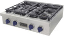Kucht 30 Inch Gas Sealed Burner Rangetop KFX309T-B