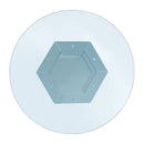 Noralie - Dining Table - Mirrored, Faux Diamonds & Clear Glass Top