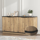 Multi-functional MDF Sideboard, an Ideal Choice for TV and Tableware Storage in Modern Homes, with Product Dimensions of 55*15.7*29.6 Inches.